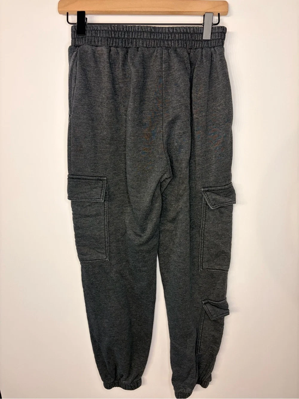 Bundle of 2 Pairs of Girls Sweatpants, Gray Art Class, Black Champion, Sz 14/16